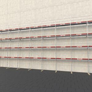 272,42 m² Stahlgerüst mit Vollaluboden