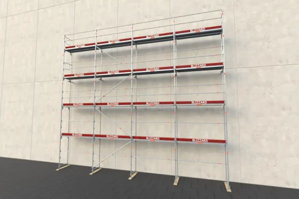 108,96 m² Stahlgerüst mit Alu-Robustboden