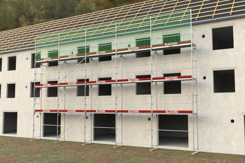 Dachfanggerüst Grafik ca. 110,51 m²-132,01 m²