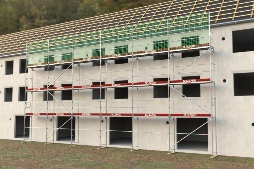 Dachfanggerüst Grafik ca. 132,61 m²-158,41 m²