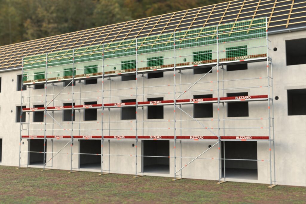Dachfanggerüst Grafik ca. 154,71 m²-184,81 m²