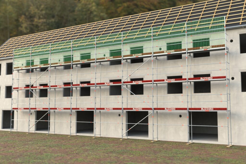 Dachfanggerüst Grafik ca. 176,82 m²-211,22 m²