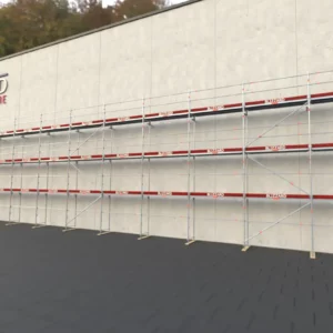316,82 m² Stahlgerüst mit Alu-Robustboden