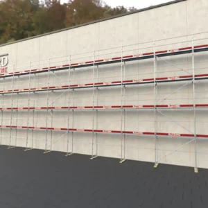 326,90 m² Stahlgerüst mit Alu-Robustboden