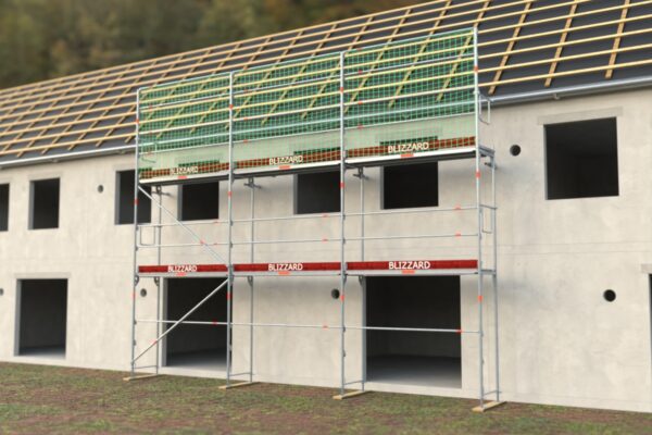 60,78 m² Dachfanggerüst mit Alu-Robustboden