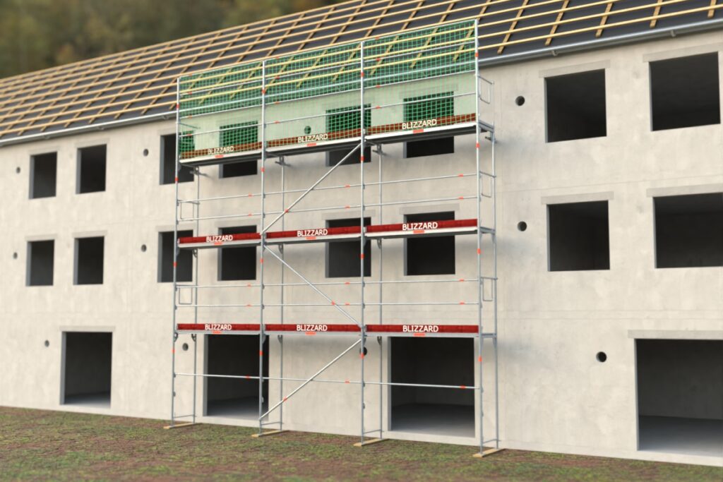 Dachfanggerüst Grafik ca. 66,30 m²-79,21 m²