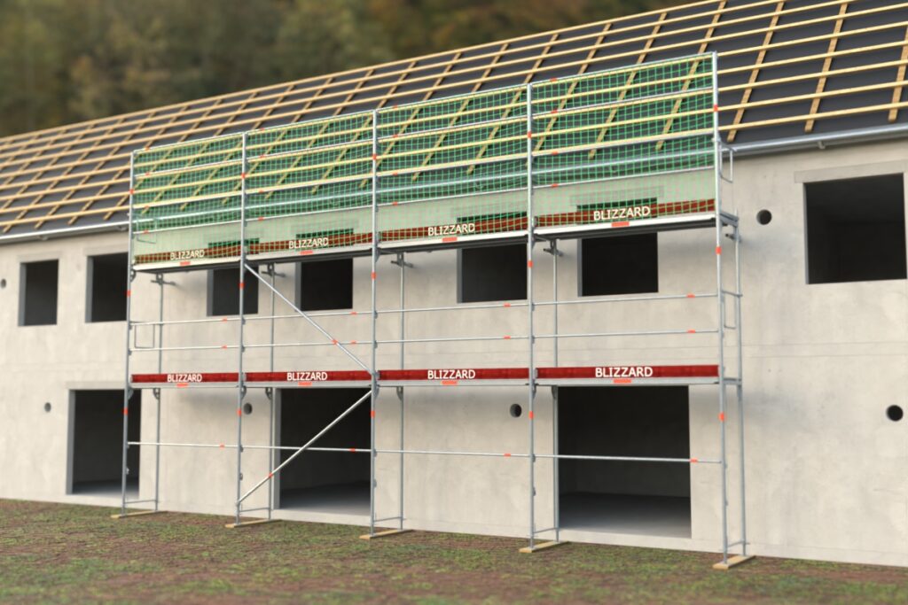 Dachfanggerüst Grafik ca. 66,80 m²-81,05 m²