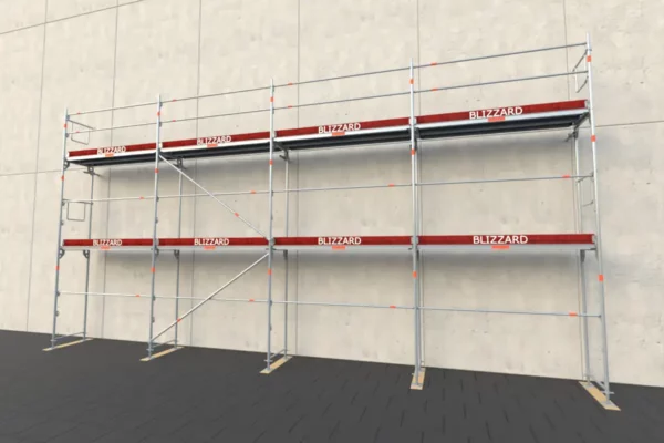 81,04 m² Stahlgerüst mit Alu-Robustboden