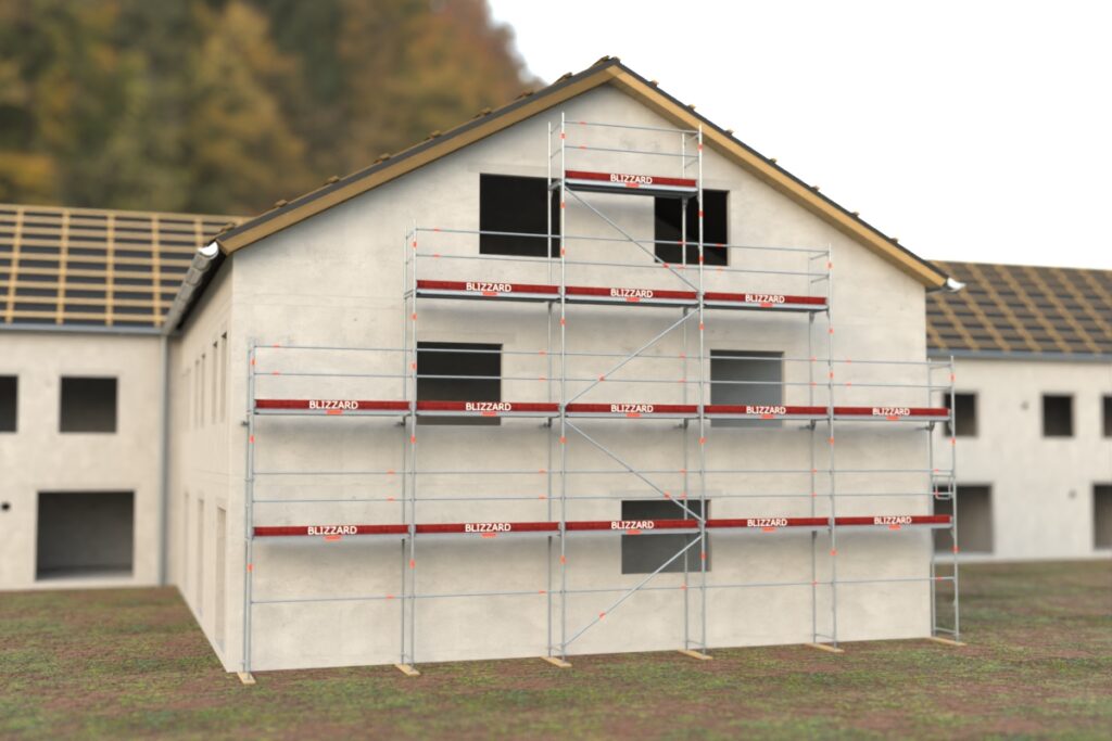 Grafik Giebelgerüst 10,60 m x 12,85 m