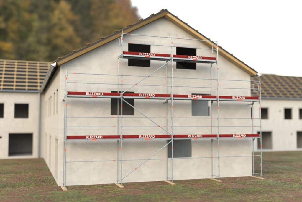Grafik Giebelgerüst 8,60 m x 10,28 m