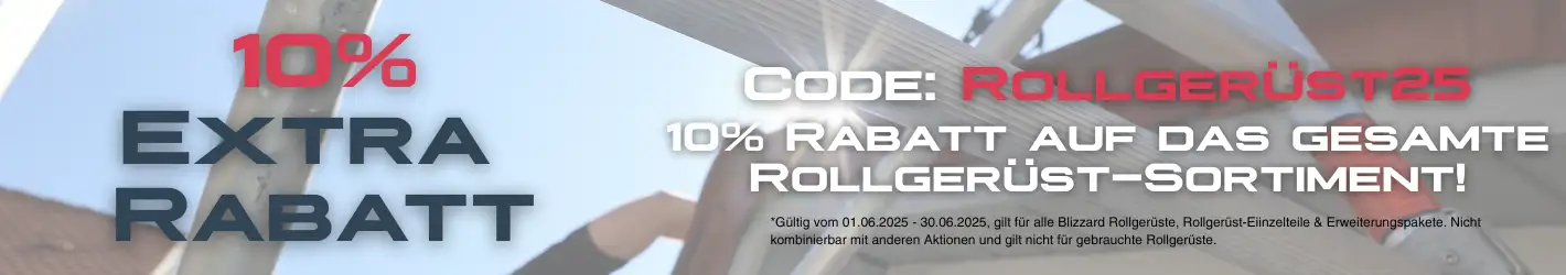 Banner für Rollgerüst Sale 10%